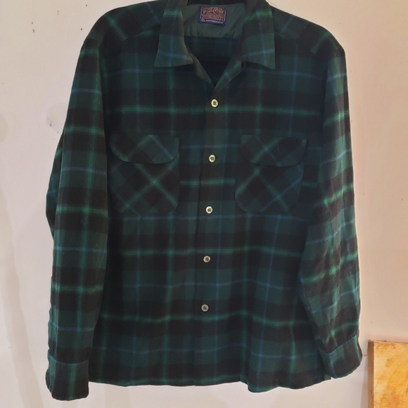 VTG Pendleton Men's Size L Blackwatch Tartan Plaid Green - Picture 2 of 8